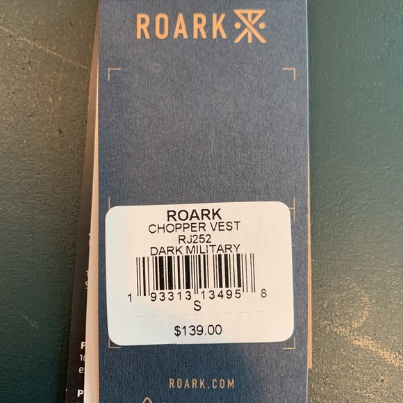 NWT Roark Chopper Vest Mens Dark Military - Picture 6 of 13